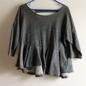 Saturday Sunday Ruffle Sweatshirt